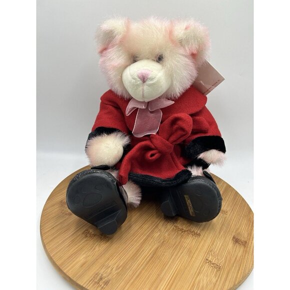 Hopeful Wishes Teddy Build a Bear Breast Cancer Retired with Pink Pin 1997 - Picture 1 of 13